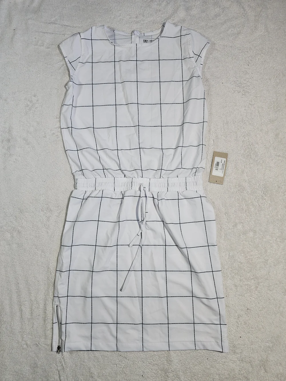Albion Fit “Going Places” Windowpane Dress.